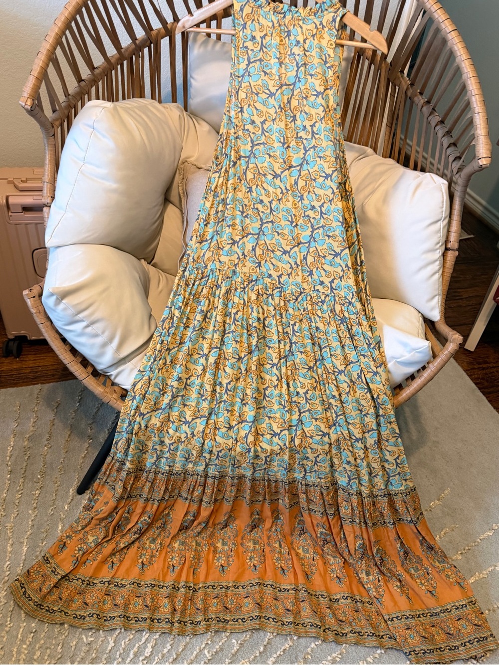Spell & The Gypsy Gold Delirium Maxi Dress NWOT Small Boho Rare - Picture 15 of 15